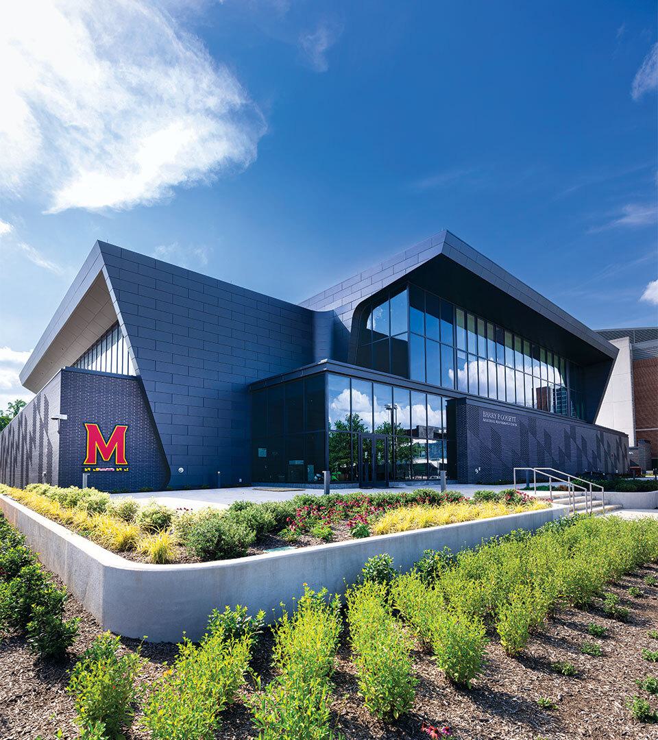 exterior of Barry P. Gossett Basketball Performance Center