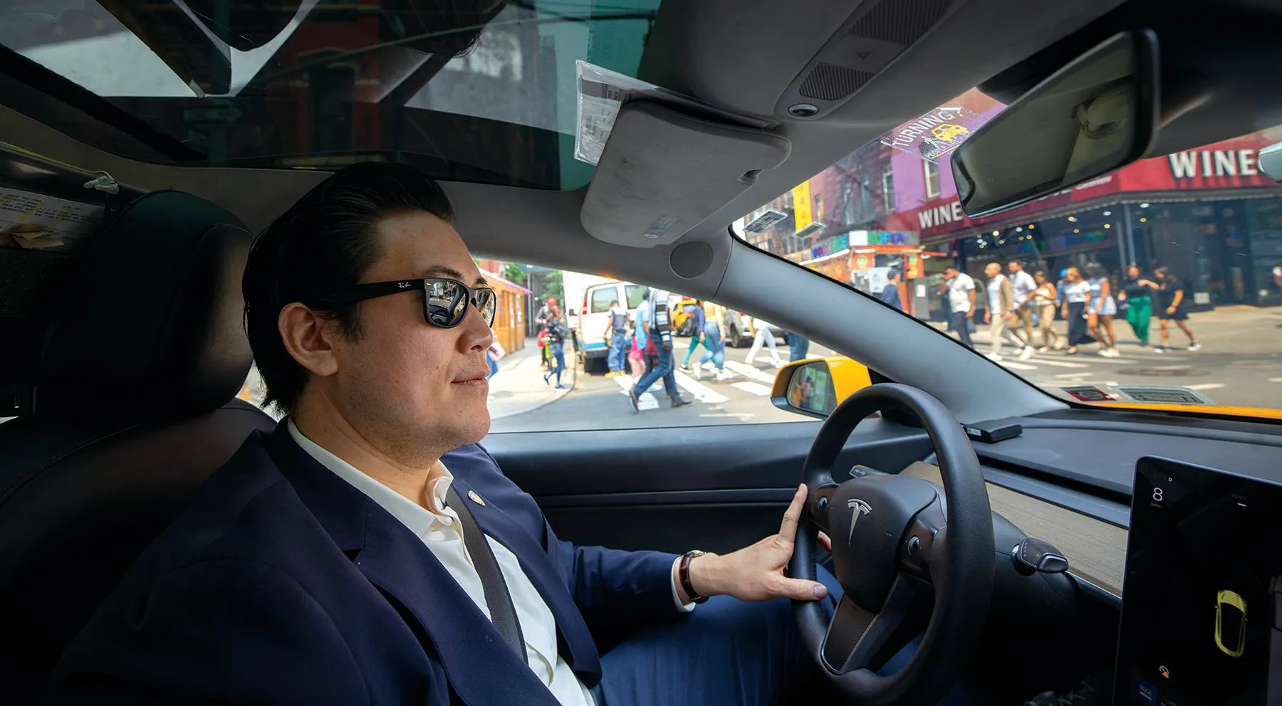 David Do drives a taxi
