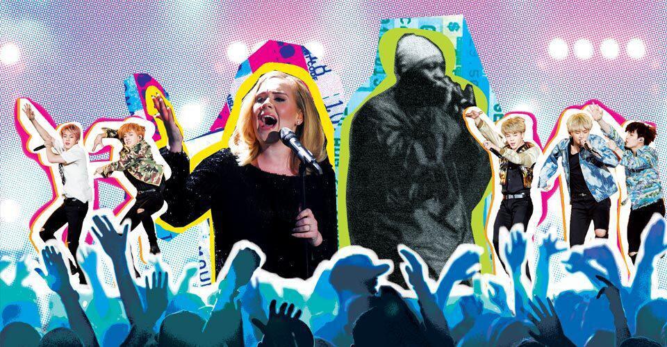 collage of musical acts