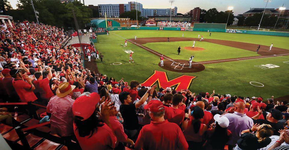 crowd at Maryland baseball game