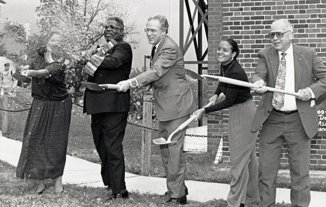 administrators break ground