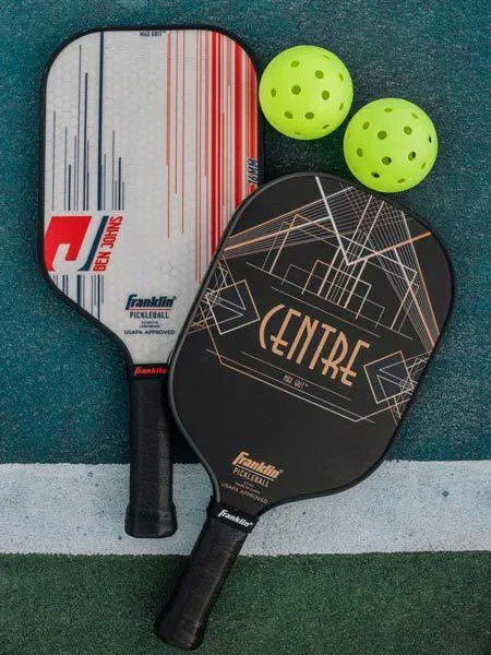 Pickleball paddles and balls