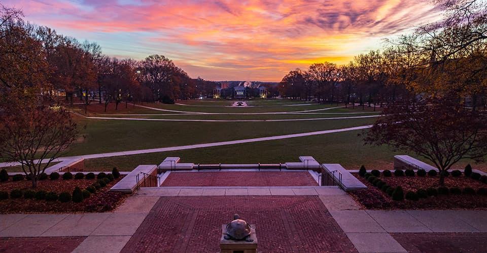 McKeldin Mall at sunrise