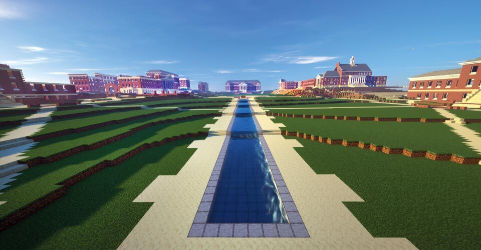 McKeldin Mall in Minecraft
