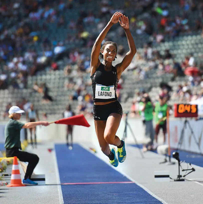 Thea LaFond triple jumping