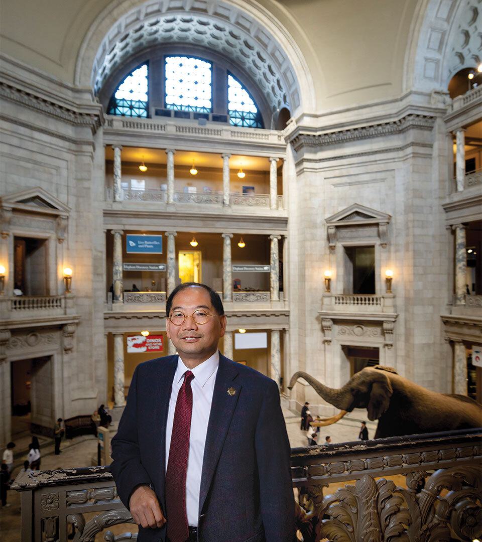 Chun-Hsi Wong poses at museum