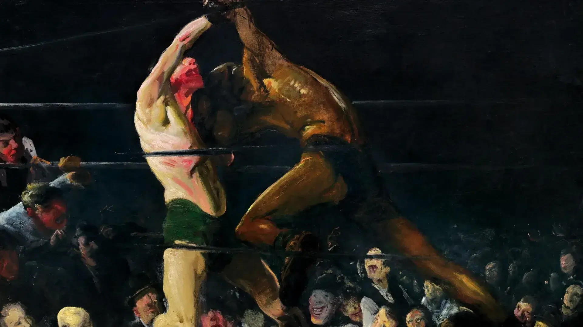 Boxers in ring