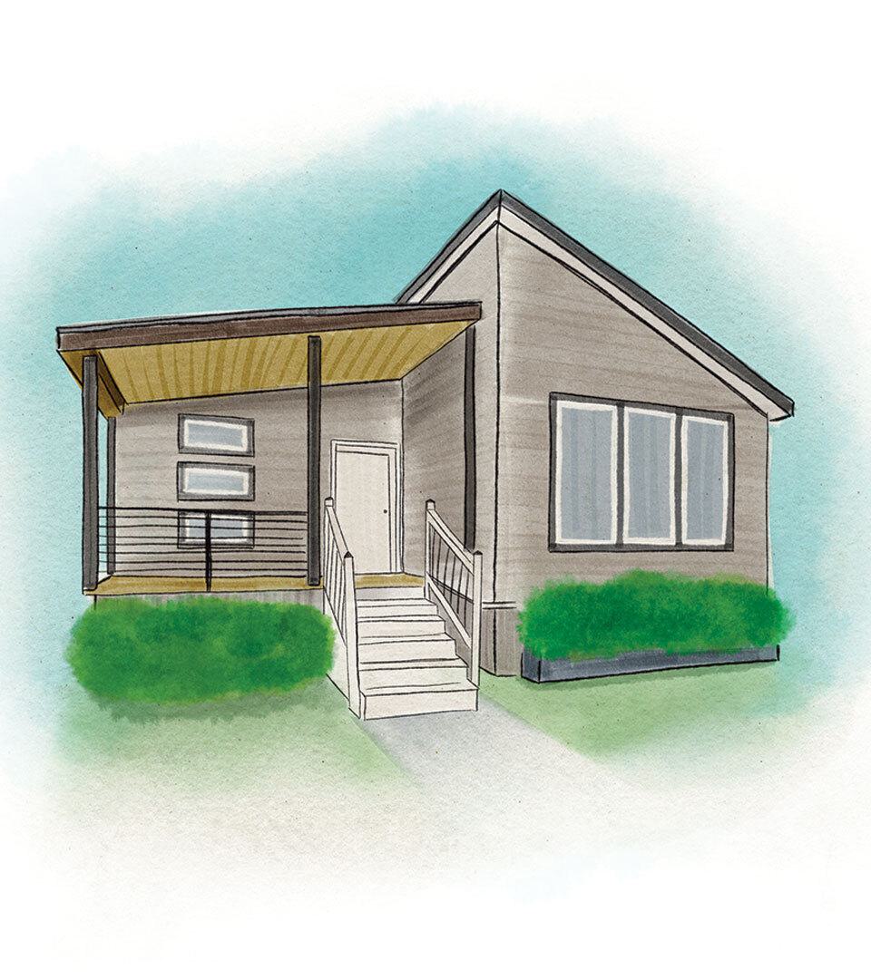 manufactured house