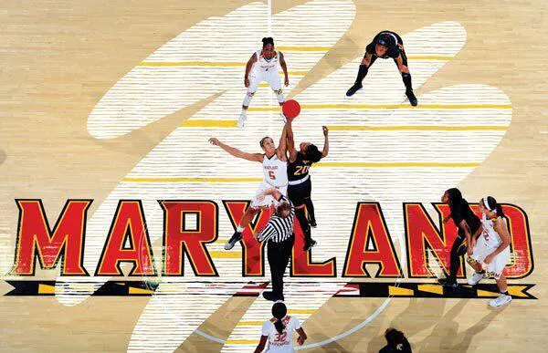 women's basketball game tips off on Maryland court
