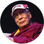DALAI LAMA wearing Maryland hat