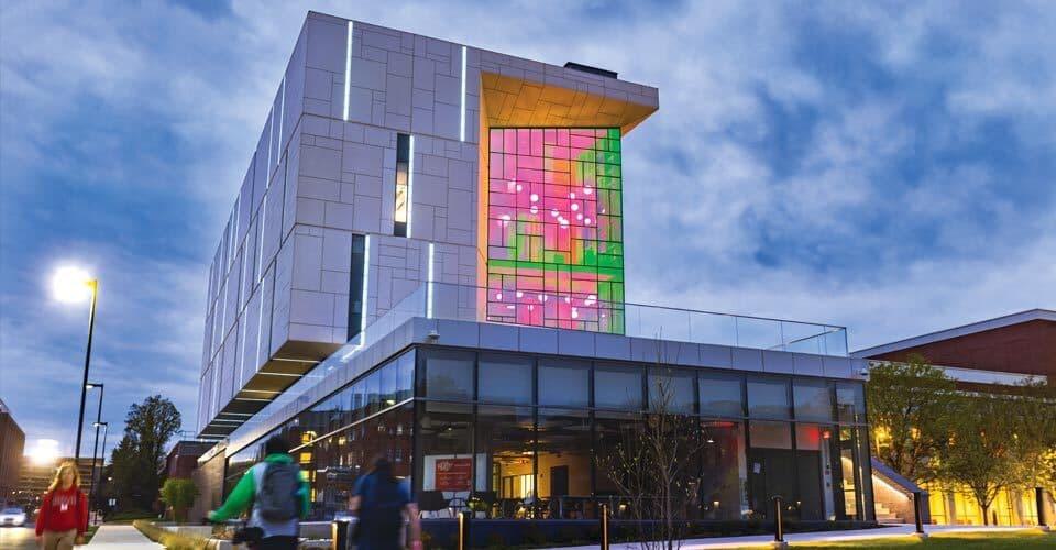 IDEA Factory at dusk